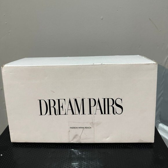 Dream Pairs Women's Low-Chunk Heel Pump Sandals Size 8 Black women sandal new - Picture 3 of 4